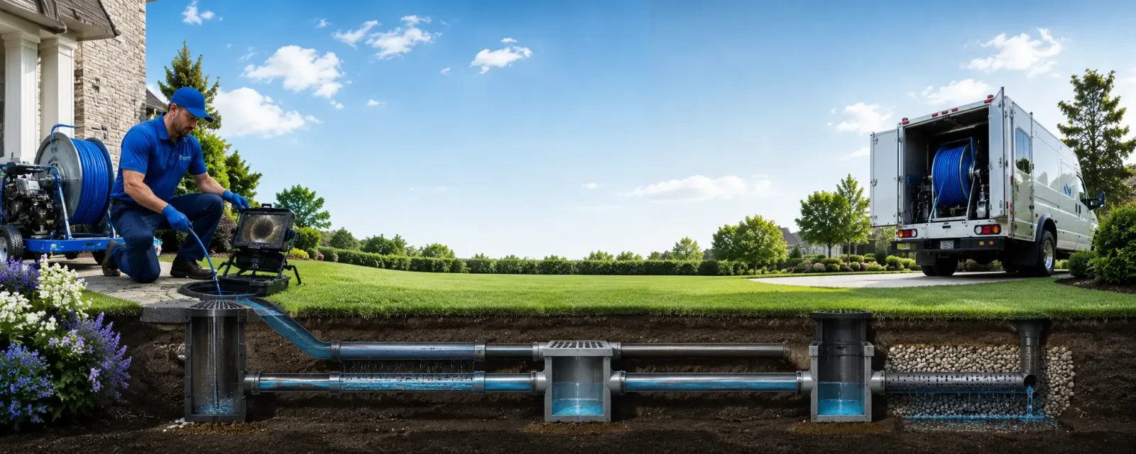 Outdoor drain cleaning information for Bangor, CA